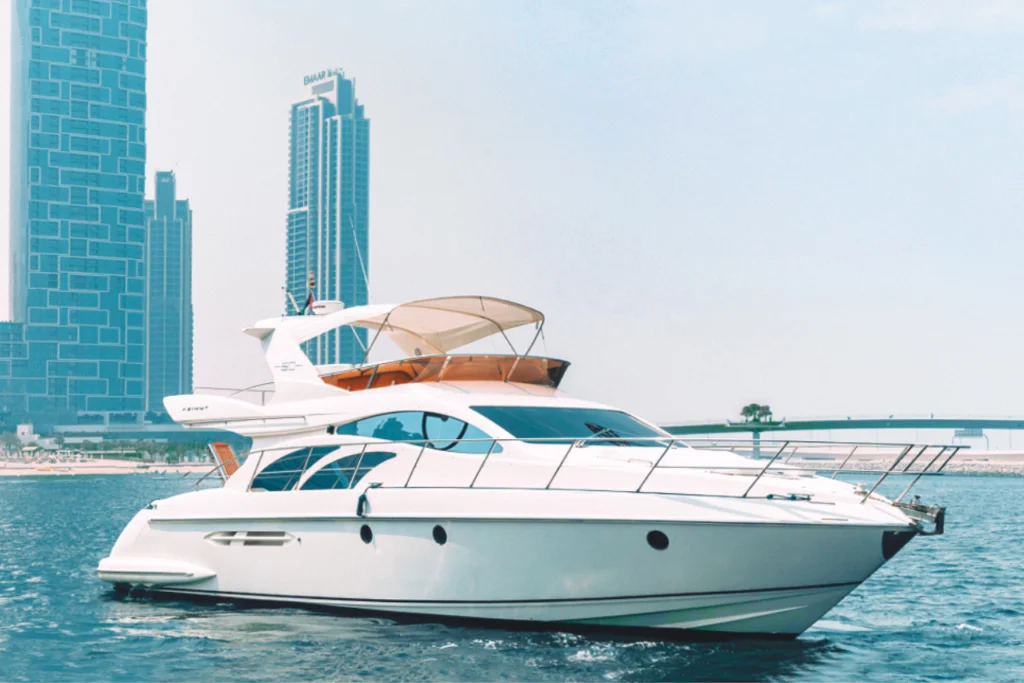 Book 50FT AVALON Luxury Yacht rental in Dubai