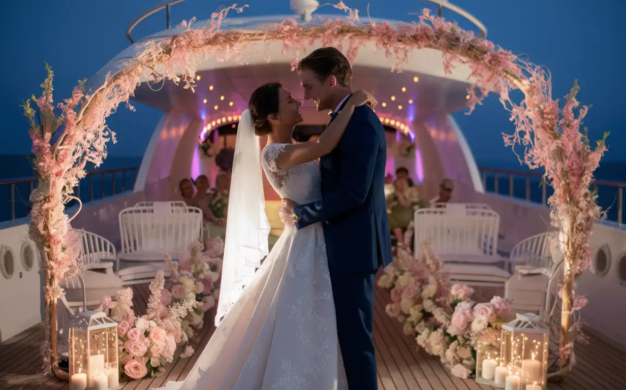 Wedding Party Yacht Rental Package in dubai