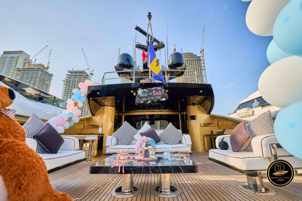 Book Luxury Yacht rental in dubai Baby Shower Yacht Rental