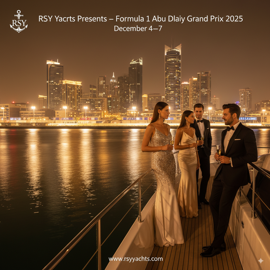 Book Formula f1 yacht rental in abudhabi grandprix