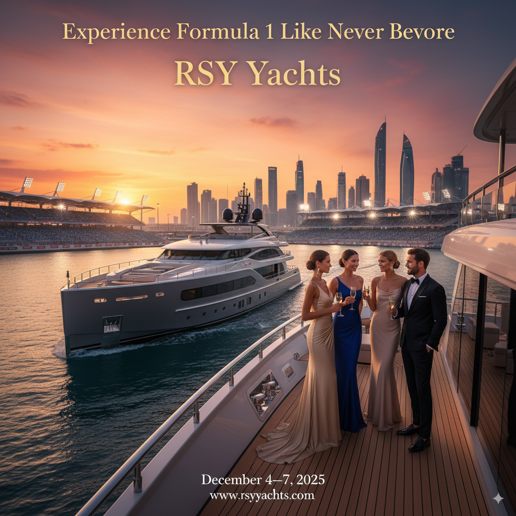 Book Formula f1 yacht rental in abudhabi grandprix