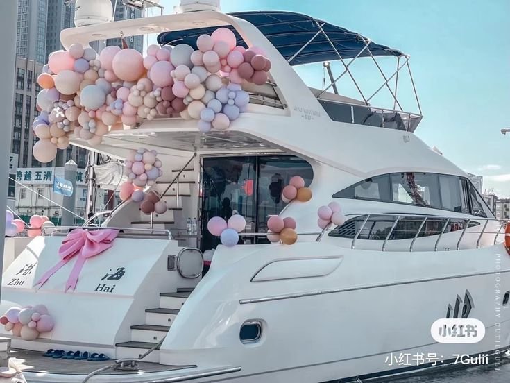 Birthday yacht rental Dubai with custom theme decoration