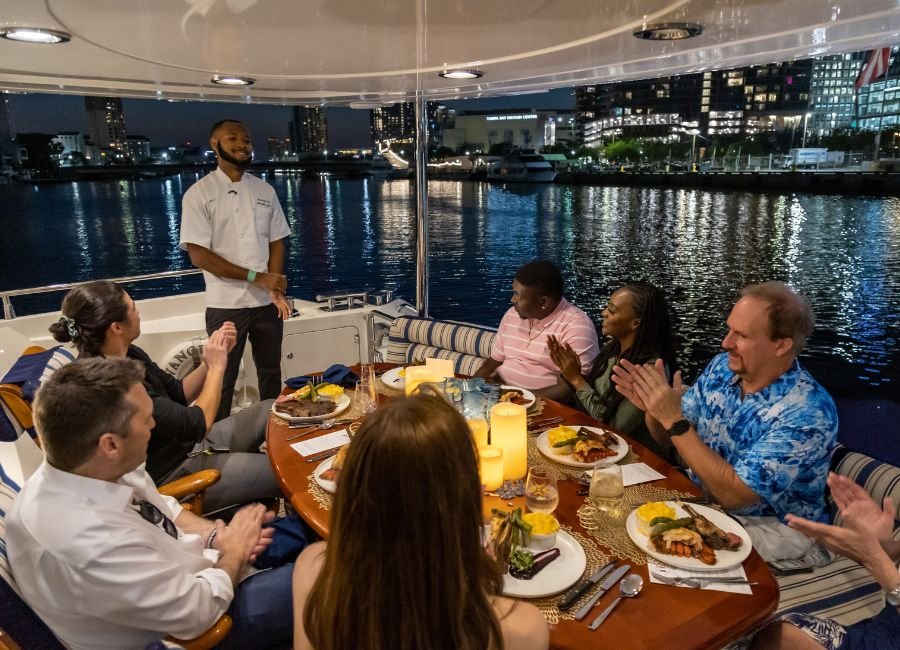 Corporate Dinner Yacht Rental Package in Dubai
