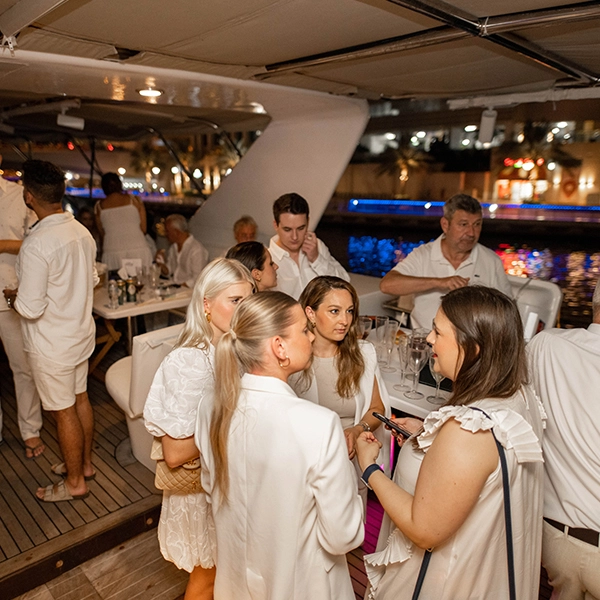 company yacht event in Dubai