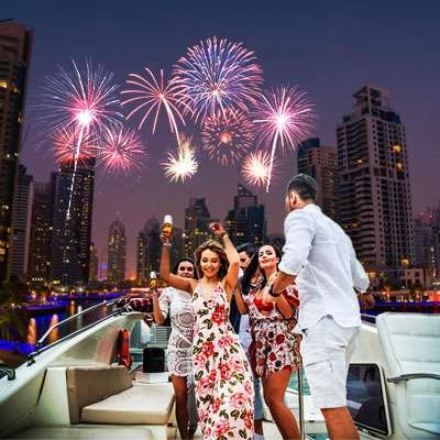 New Year party yacht Dubai