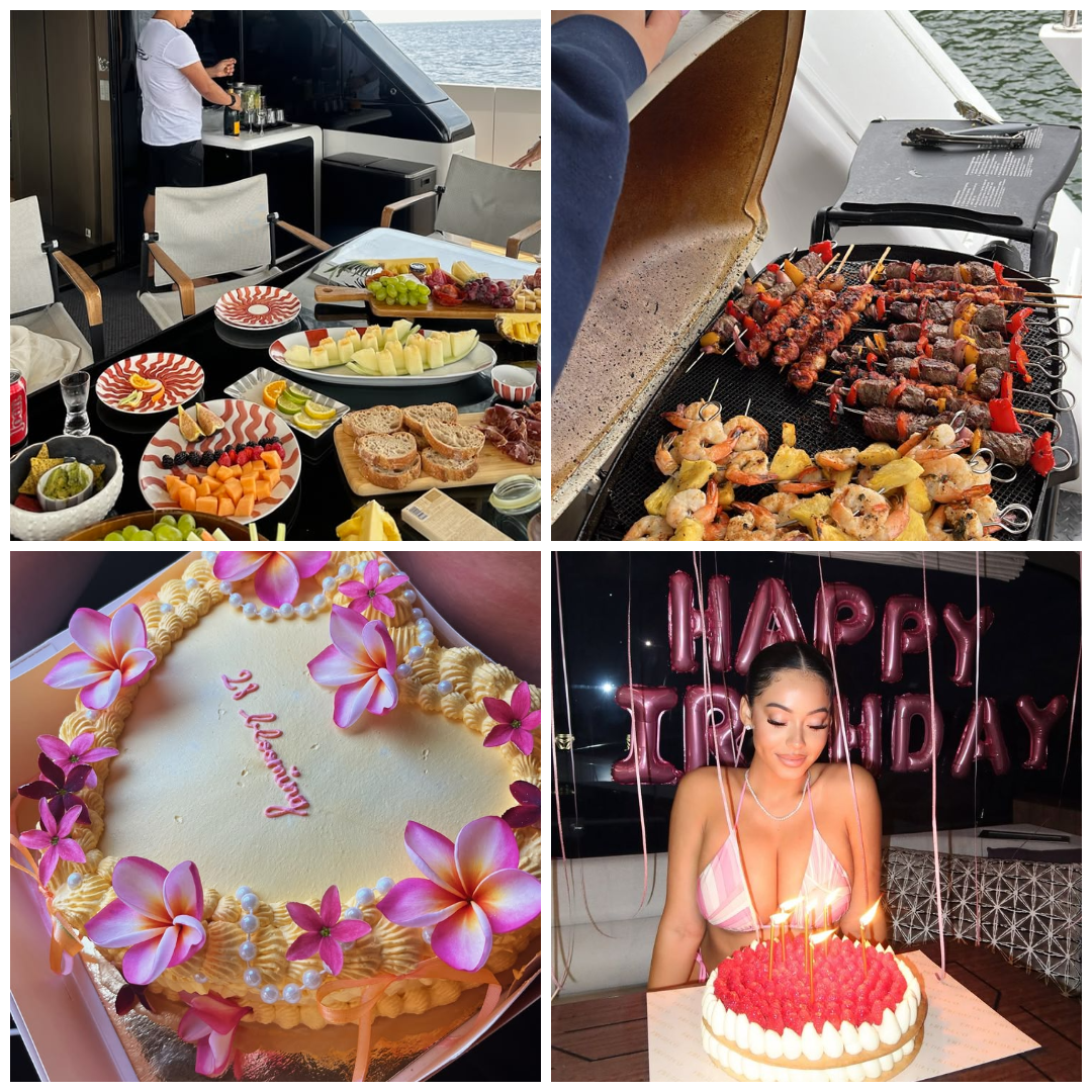BBQ yacht catering in Dubai